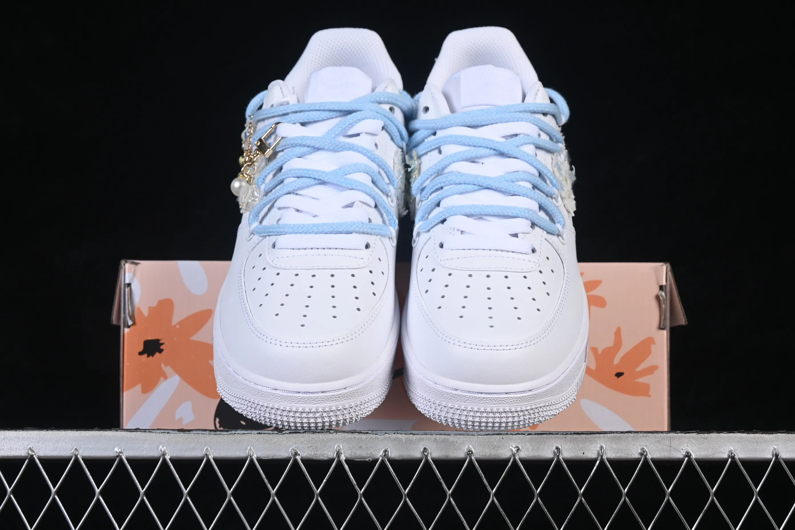 All categories Nk Air Force 1 Air Force series Nk Air Force 1 Low Air Force low-top Nike Air Force 1'07 Low milk blue weaving Air Force 1 low-top casual sneakers DC9999-223